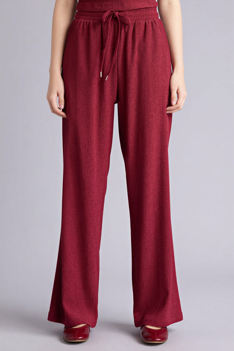 DeFacto Red Woman Straight Fit Trousers Casual - Image 2